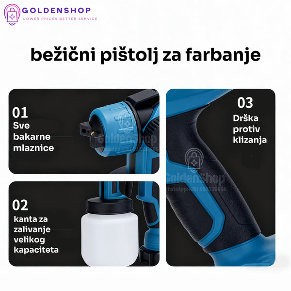 Aku Pistolj za farbanje 800W