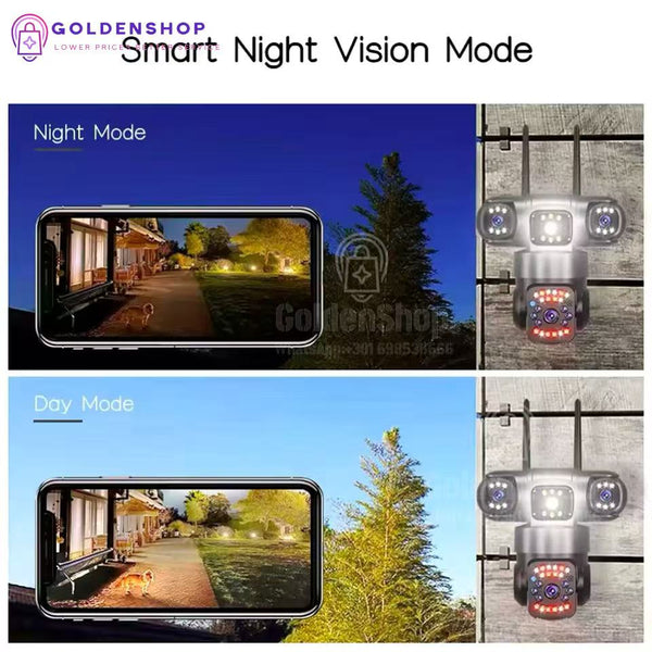 Bežična PTZ Kamera Spoljašnja Tri Sočiva 15MP