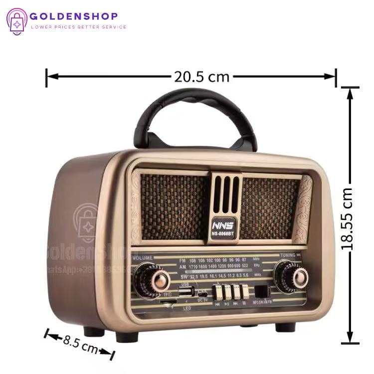 Radio FM radio Bluetooth - retro dizajn NS-8068BT