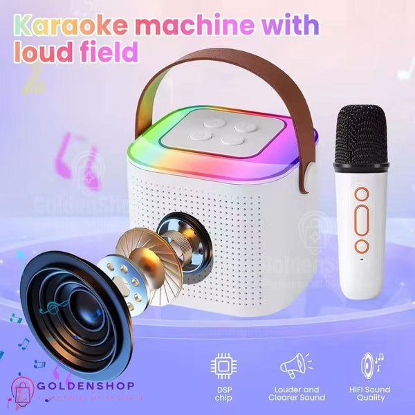 Karaoke Bluetooth Rgb Prenosni Zvucnik sa mikrofonom