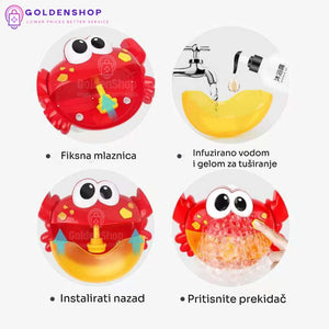 Dečja igračka za kupanje rak sa mehurićima