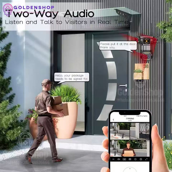 Bežična PTZ Kamera Spoljašnja Tri Sočiva 15MP