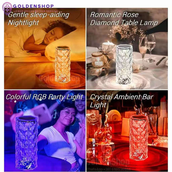 Kristalna LED lampa na dodir