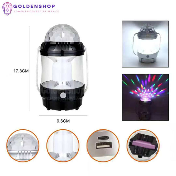 Fenjer Lampa za kampovanje Disko lampa Fenjer Led lampa