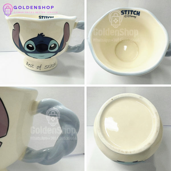 Disney Stitch Keramička Šolja sa Slamčicom i Poklon Kutijom 450ml