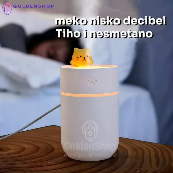 Ovlaživač vazduha sa noćnim svetlom Cartoon Cat