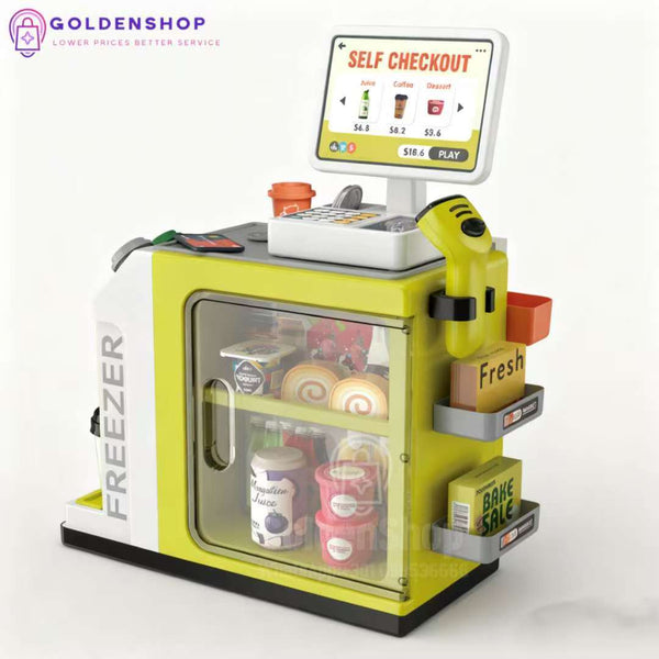 Supermarket za decu prodavnica sa kasom