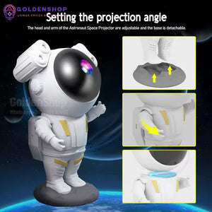 Lampa zvezdano nebo Galaxy projektor Astronaut