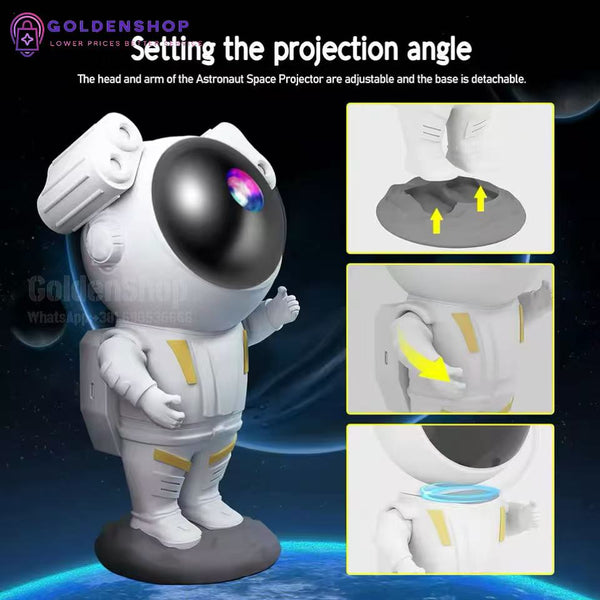 Lampa zvezdano nebo Galaxy projektor Astronaut