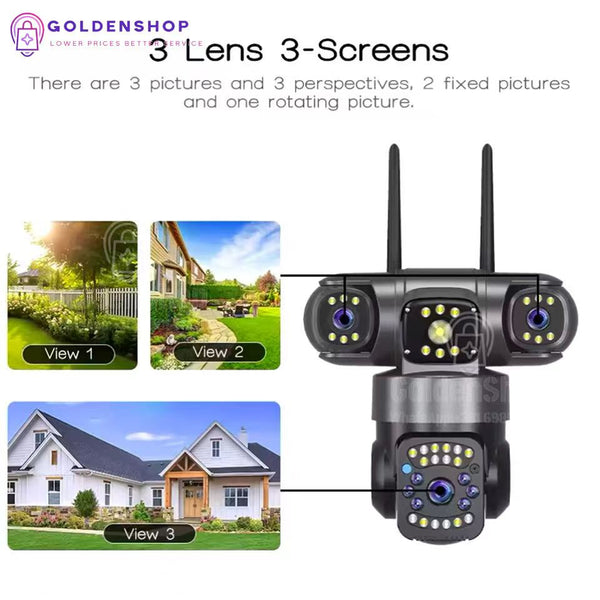 Bežična PTZ Kamera Spoljašnja Tri Sočiva 15MP