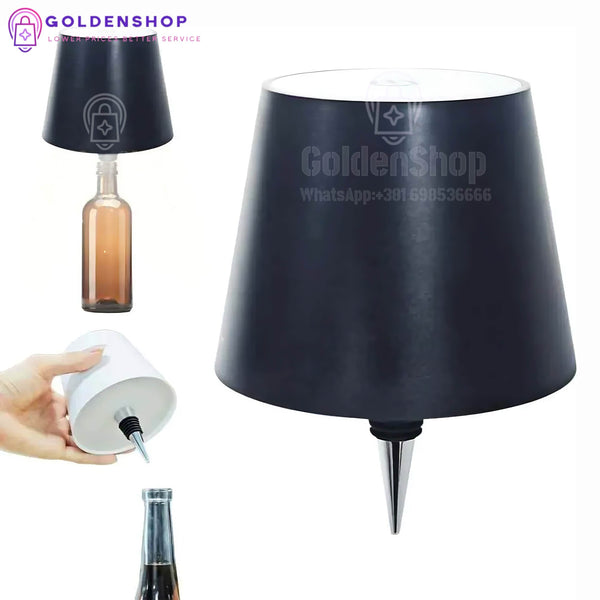 Stona lampa lampa od vinske boce  , kreativna dekorativna lampa