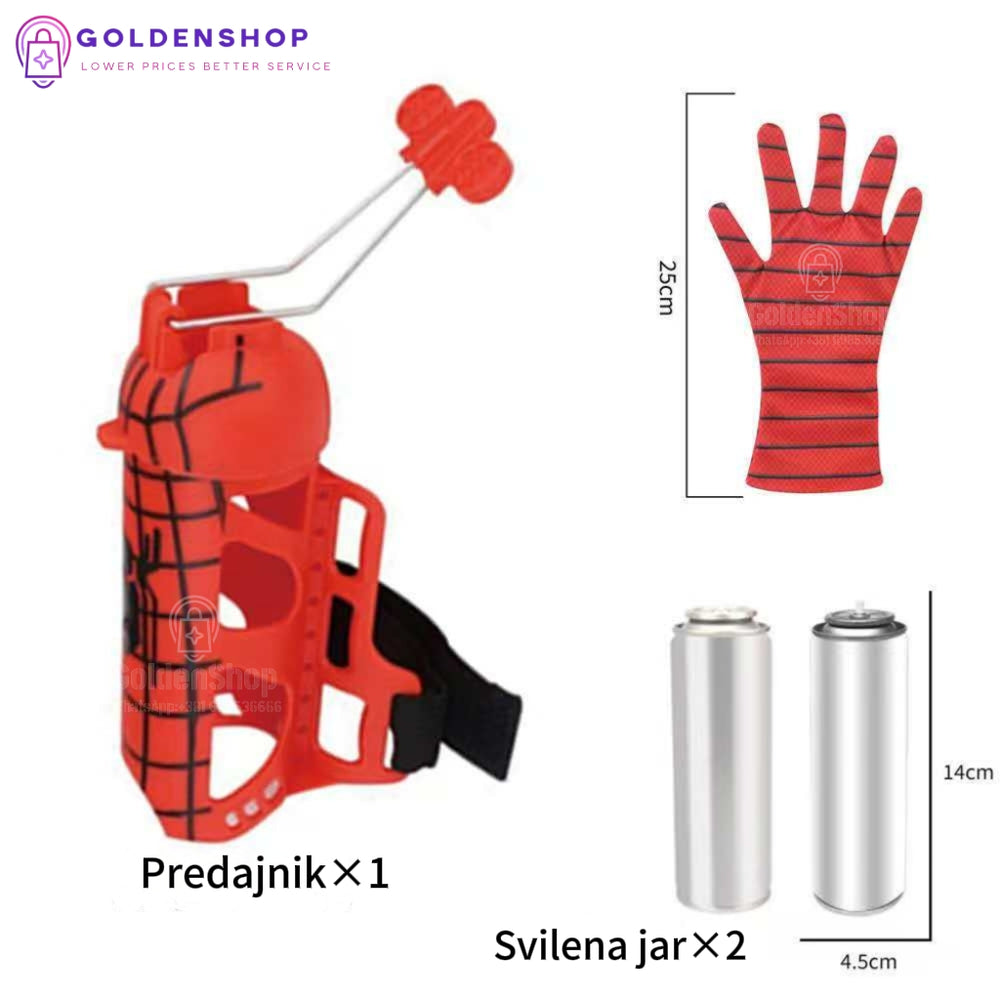 Spiderman rukavica za ispaljivanje mreze