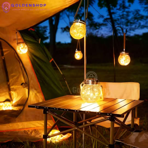 Solarne lampe Stakleni fenjer Lampa Ukrasna lampa 2kom