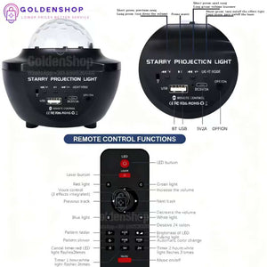Led Projektor Zvezdanog neba - Bluetooth Zvucnik