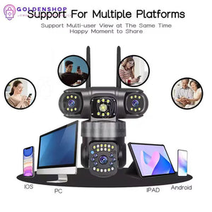 Bežična PTZ Kamera Spoljašnja Tri Sočiva 15MP
