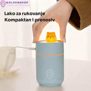 Ovlaživač vazduha sa noćnim svetlom Cartoon Cat