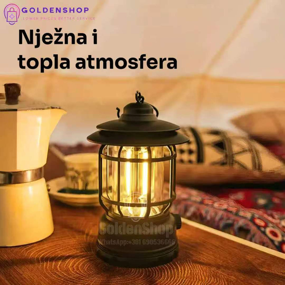 Led fenjer Retro fenjer Usb Lampa za kampovanje