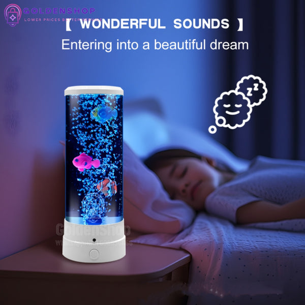 Led Lampa Akvarijum-led lampa sa plivajucim meduzama i ribic