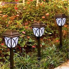 （6-pack）Baštenske solarne lampe sa bordurom，solarna spoljna svetla za travnjak,