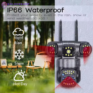 Bežična PTZ Kamera Spoljašnja Tri Sočiva 15MP