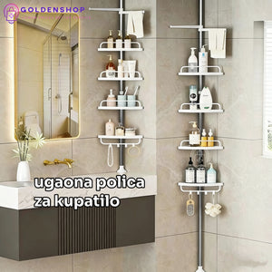 Ugaona polica za kupatilo teleskopska nosivost 18kg