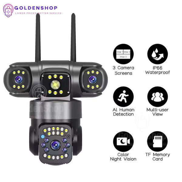 Bežična PTZ Kamera Spoljašnja Tri Sočiva 15MP