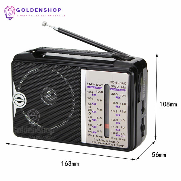 Retro radio sa bt zvucnicima i punjivom baterijom GOLON