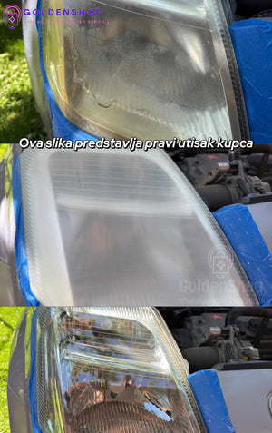 Sprej za poliranje farova - poliranje farova