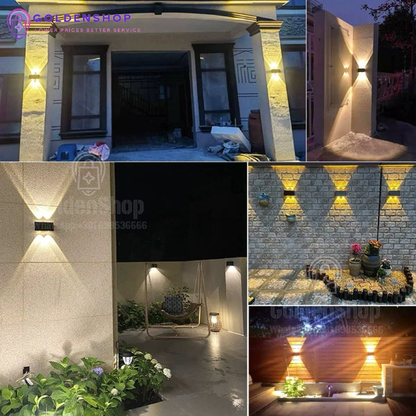 Solarna zidna lampa 8 LED – jaka svetlost, senzor, vodootporna