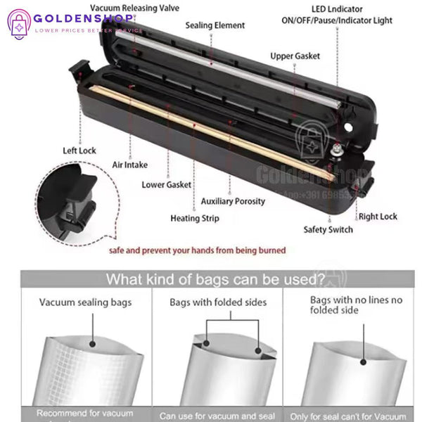 Aparat za zavarivanje i vakumiranje kesa