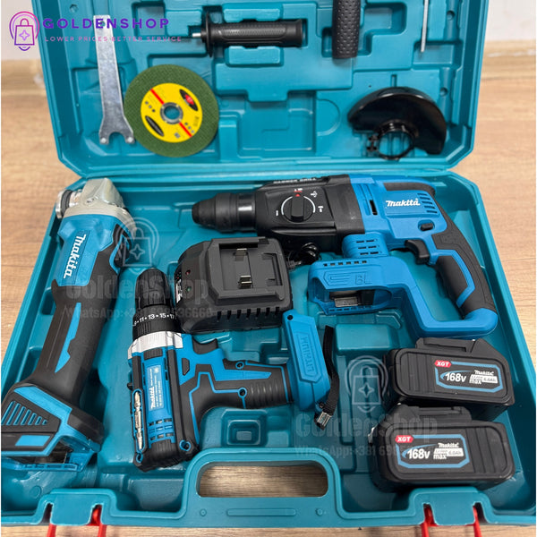 168V Makita električni čekić, ugaona brusilica, električni ključ/udarna bušilica tri u jednom
