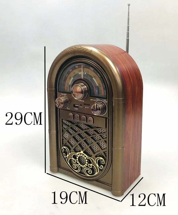Retro prenosni radio bluetooth TF USB R-1950BT