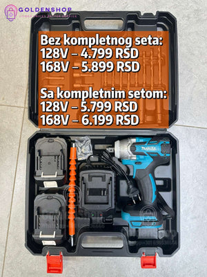 Makita Aku udarni odvijac i srafilica 128v/168V