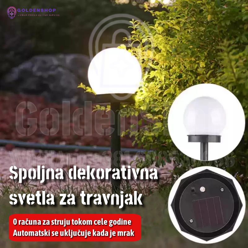 Solarne lampe za dvorište i baštu 4 komada