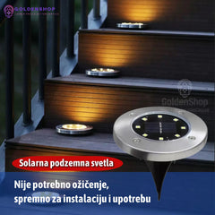 Solarne lampe za dvoriste solarne disk lampe 4 komada