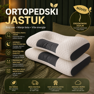 Ergonomski jastuk od visokogustinske pene sa sporim povratkom Bamboo