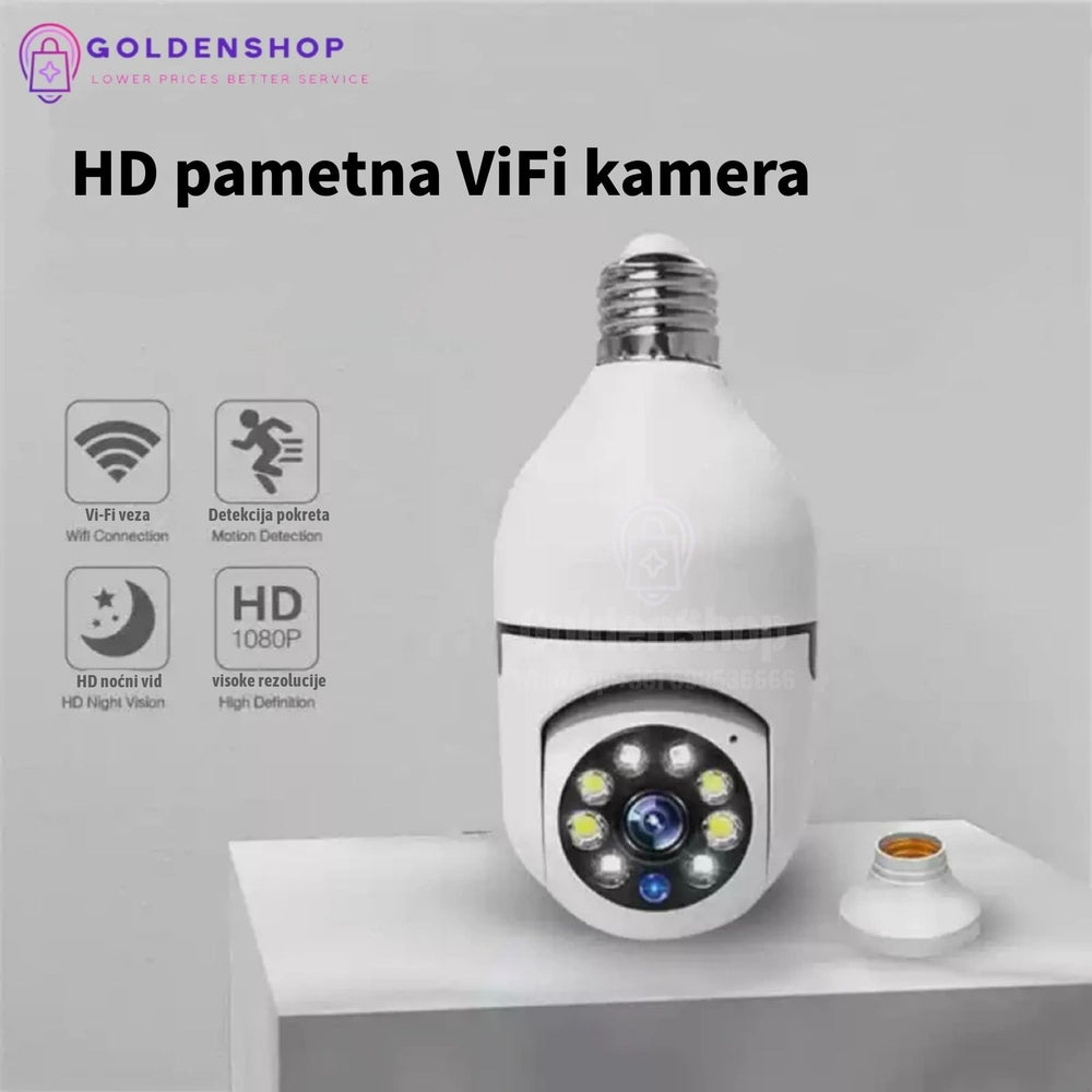 PTZ kamera sijalica E27 Rotirajuća kamera 2Mpik Kamera