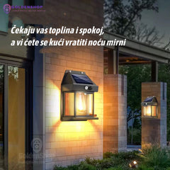 Solarna zidna lampa sa senzorom pokreta
