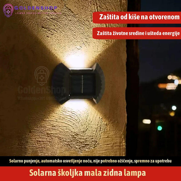 Solarna zidna dekorativna lampa set 4 komada