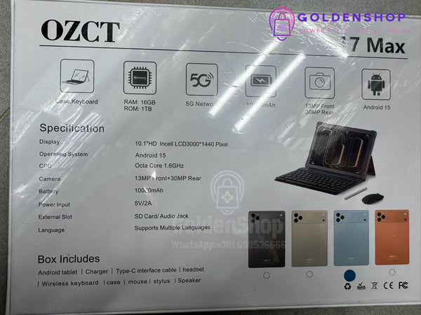 smart tablet računar OZCT 17 max tablet 16+1 TB