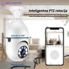 PTZ kamera sijalica  Rotirajuća kamera 2Mpik kamera