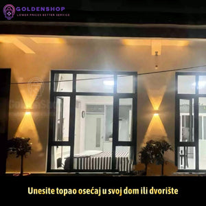 Solarna zidna dekorativna lampa set 4 komada