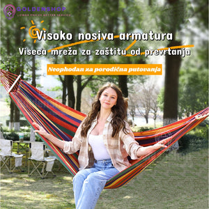Bahama viseca lezaljka, ljuljaska za dvoriste sa letvicama.viseća mreža