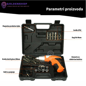 Elektricni Odvijac Sa Punjivom Baterijom