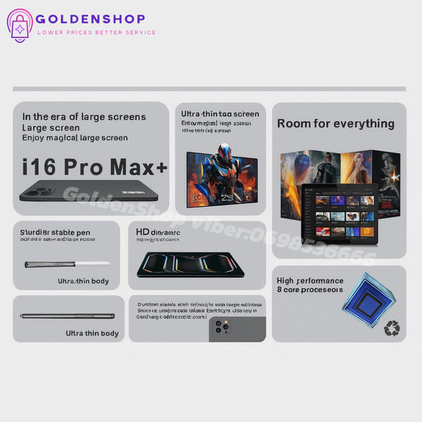 smart tablet računar i16pro max+ 12+512GB