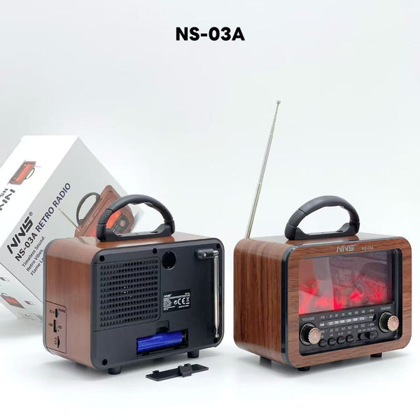 Radio FM Bluetooth sa efektom plamena NS-03A