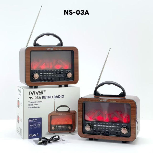 Radio FM Bluetooth sa efektom plamena NS-03A