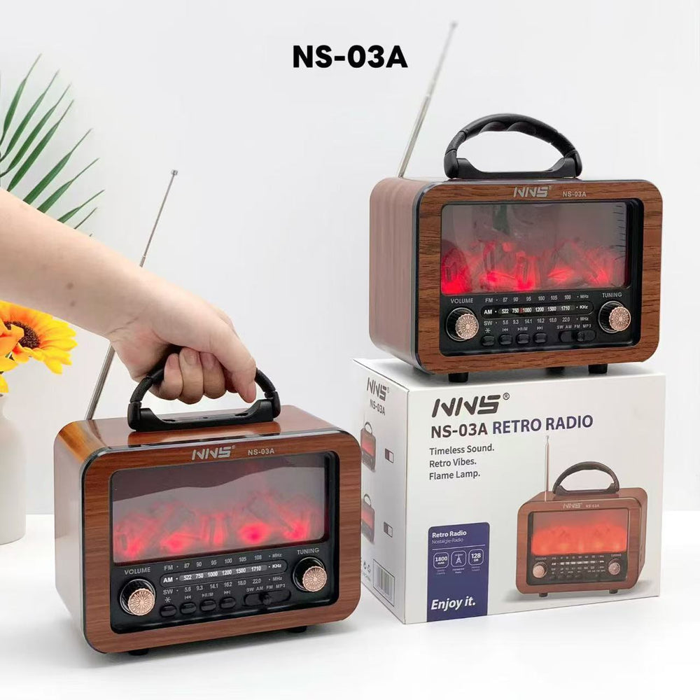 Radio FM Bluetooth sa efektom plamena NS-03A