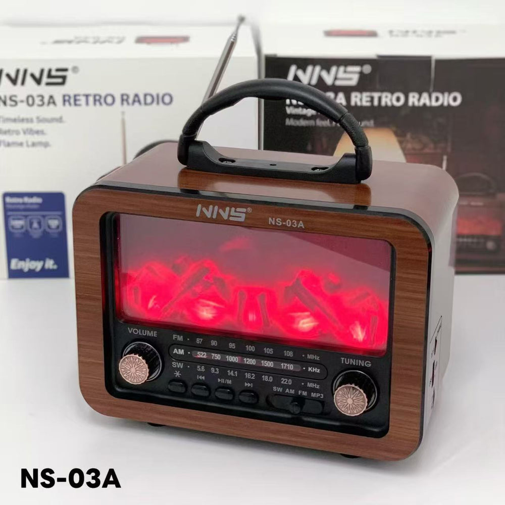 Radio FM Bluetooth sa efektom plamena NS-03A