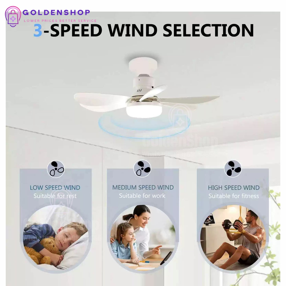 Plafonski ventilator sa LED svetlom i daljinskim